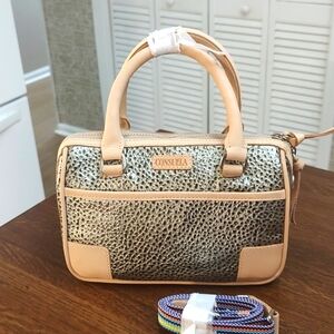 Consuela Leather Tommy Luncheon Satchel w/ Strap